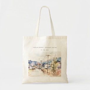 Bolsa Tote Casamento Paisagem Asheville, Carolina do Norte