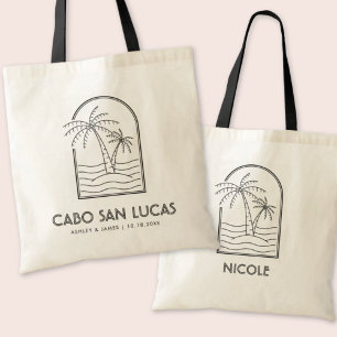 Bolsa Tote Casamento Personalizado de Cabo Bem-Vindo Tote Bag