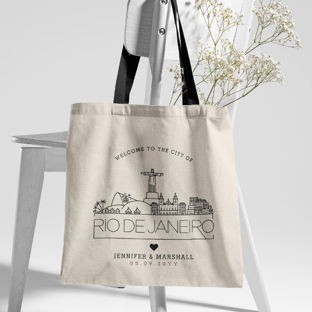 Bolsa Tote Casamento Rio De Janeiro | Linha Skyline Estilizad (Criador carregado)
