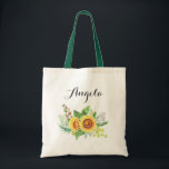 Bolsa Tote Casamento Russo De Girassóis De Cabeça Personaliza<br><div class="desc">Rústicos Girassóis De Casamento De Bridesmaid Favoreceram Saco De Tote Personalizado. 
(1) Para mais personalização,  clique no link "personalizar mais" e use nossa ferramenta de design para modificar este modelo. 
(2) Se precisar de ajuda ou de itens correspondentes,  entre em contato comigo.</div>
