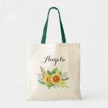 Bolsa Tote Casamento Russo De Girassóis De Cabeça Personaliza<br><div class="desc">Rústicos Girassóis De Casamento De Bridesmaid Favoreceram Saco De Tote Personalizado. 
(1) Para mais personalização,  clique no link "personalizar mais" e use nossa ferramenta de design para modificar este modelo. 
(2) Se precisar de ajuda ou de itens correspondentes,  entre em contato comigo.</div>