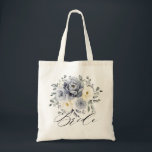 Bolsa Tote Casamento Russo De Inverno Da Cinza De Prata De Iv<br><div class="desc">A noiva de casamento no inverno floral elegante apresenta cinzas elegantes,  marfim e buquê de flor de cor aquática prateada verde-abarrotado. Entre em contato comigo para obter ajuda sobre a personalização ou se você precisar de outro produto com este design.</div>