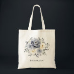 Bolsa Tote Casamento Russo De Inverno Da Cinza De Prata De Iv<br><div class="desc">O saco elegante de presentes de casamento no inverno floral apresenta cinzas elegantes,  marfim e buquê de flor de aquarela prateada,  verde de abrigos gelados. Entre em contato comigo para obter ajuda sobre a personalização ou se você precisar de outro produto com este design.</div>