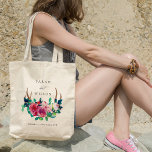 Bolsa Tote Casamento Rustic Boho Floral Stag Antlers<br><div class="desc">Se precisar de mais alguma personalização,  por favor,  sinta-se à vontade para me enviar uma mensagem em yellowfebstudio@gmail.com.</div>