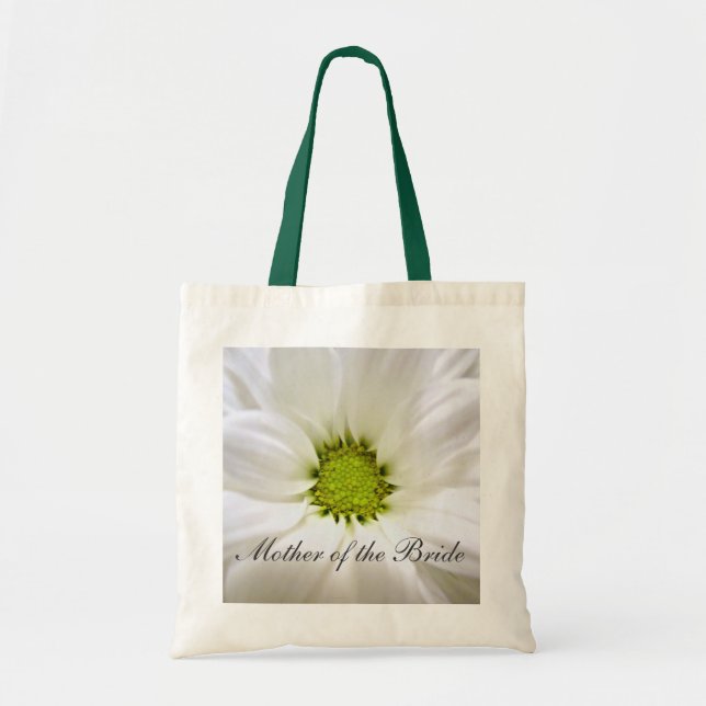 Bolsa Tote casamentos de flores de margarida branca (Frente)