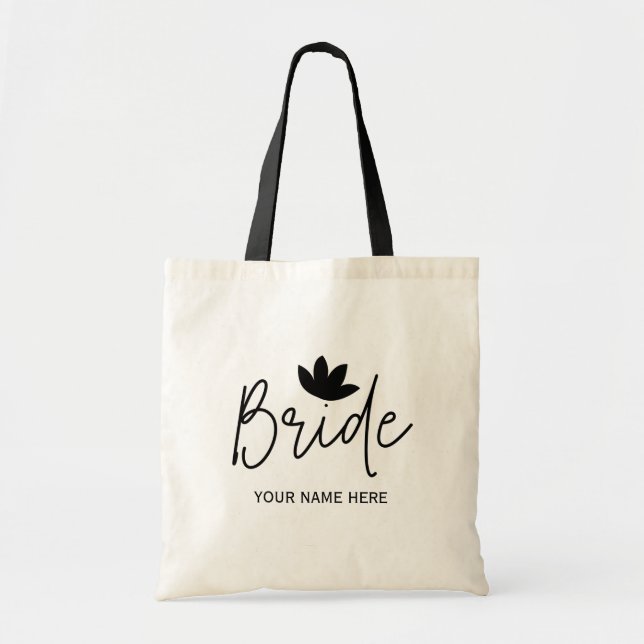 Bolsa Tote Casamentos Elegantes de na moda Bride (Frente)