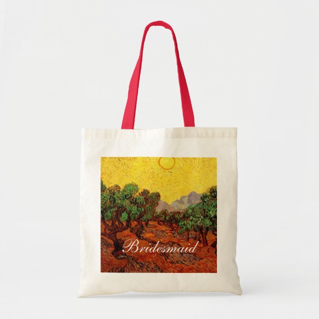 Bolsa Tote Casamentos,Vincent van Gogh Oliveiras (Frente)