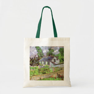 Bolsa Tote Casas em Auvers por Vincent van Gogh