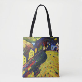 Bolsa Tote Casas em Murnau por Wassily Kandinsky