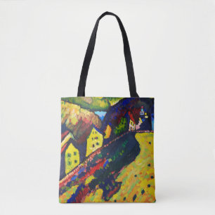 Bolsa Tote Casas em Murnau, Wassily Kandinsky