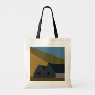 Bolsa Tote Casas Montanhas Natureza