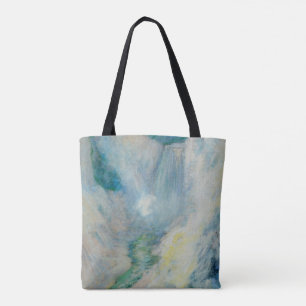 Bolsa Tote Cascata em Yellowstone por Twachtman, Arte Vintage