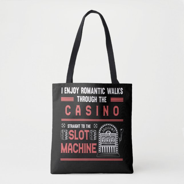 Bolsa Tote Casino Lover - Slot Machine Sortuda (Frente)