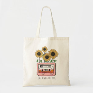 Bolsa Tote Cassete Girassol Vintage