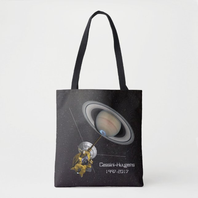 Bolsa Tote Cassini Huygens Missão Espacial para Saturno (Frente)