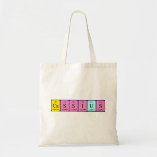 Bolsa Tote Cassius periodicamente mesa nome tote saco