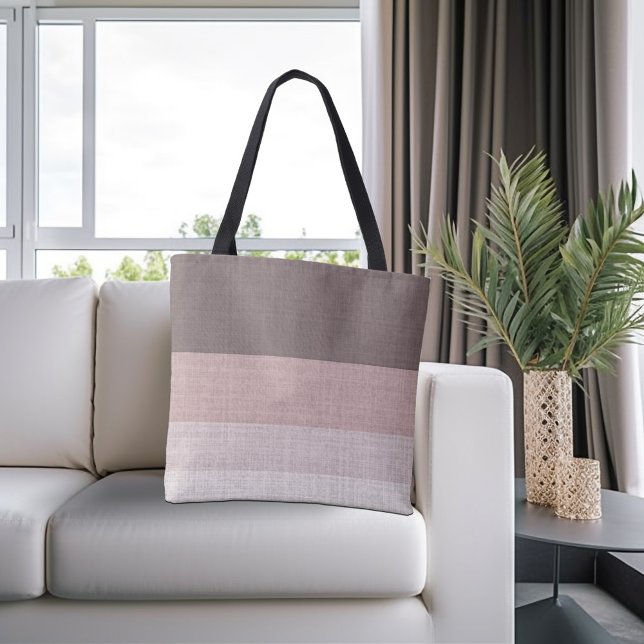 Bolsa Tote Castanho e bege riscado, (Criador carregado)