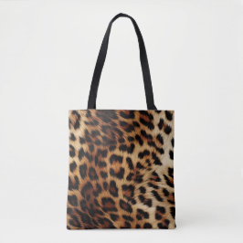 Bolsa Tote Castanho-Leopardo