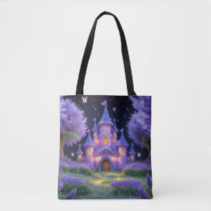 Bolsa Tote Castelo de Fada da Lavanda Oculta