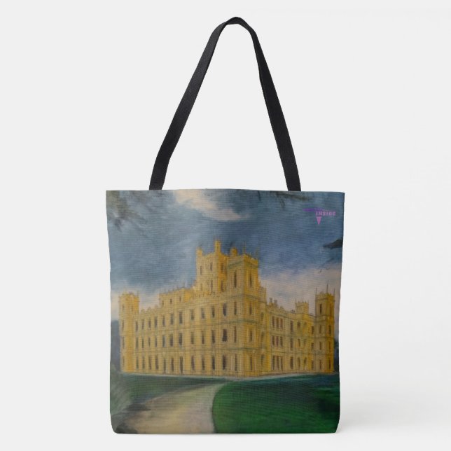Bolsa Tote Castelo de Highclere - abadia de Downton (Frente)
