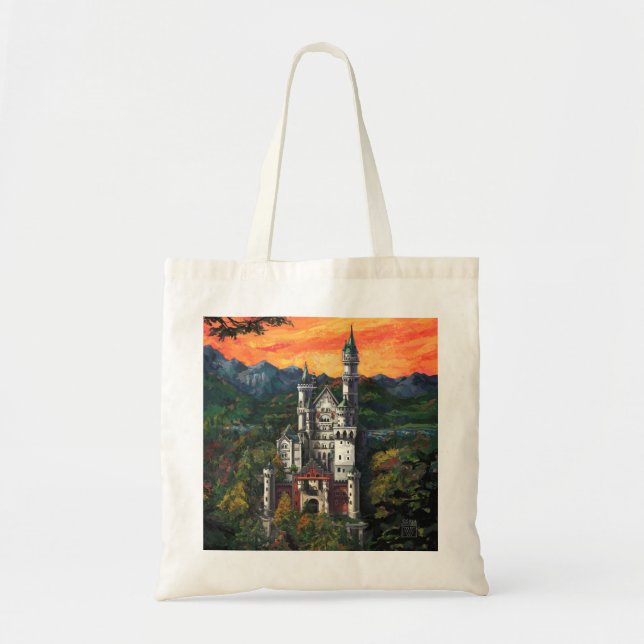 Bolsa Tote Castelo de Neuschwanstein (Frente)