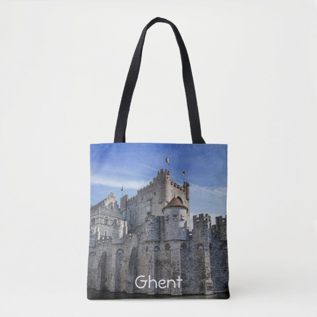 Bolsa Tote Castelo dos Condes em Gand. (Frente)