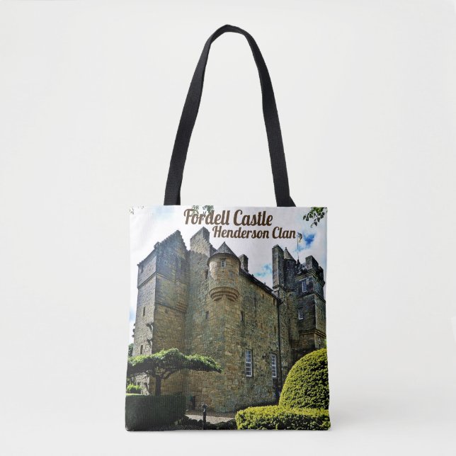Bolsa Tote Castelo Fordell, do único escocês Henderson Clan (Frente)