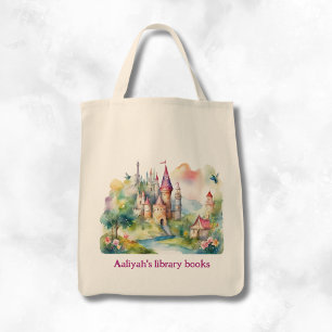 Bolsa Tote Castelo Infantil Personalizado Dois Livros da Bibl