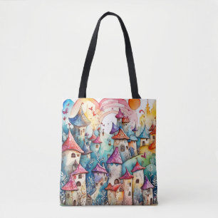 Bolsa Tote Castelo mágico da Terra Fairyland
