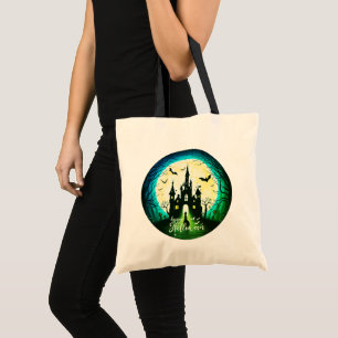 Bolsa Tote Castle Haunted Happy Halloween Creepy