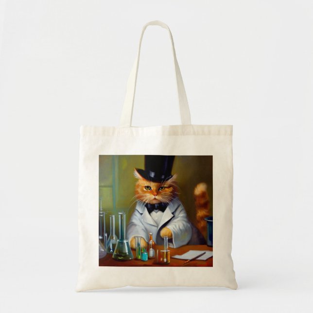 Bolsa Tote Cat Chemist (Frente)