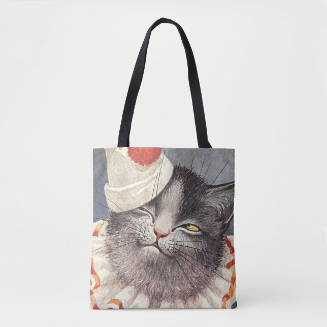 Bolsa Tote Cat Clown by Arthur Thiele (Frente)