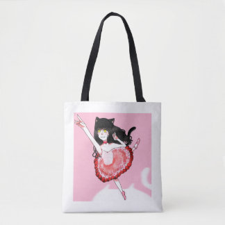 Bolsa Tote Cat Girl Ballerina