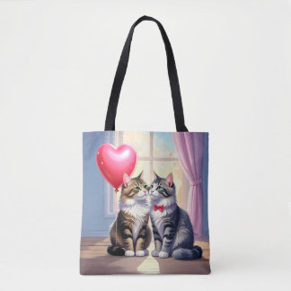Bolsa Tote Cat Love
