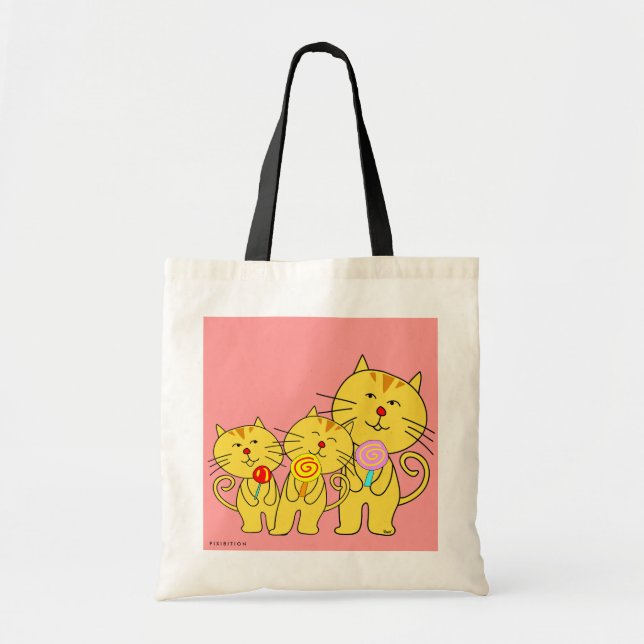 Bolsa Tote Cat Love Lollipop Bag (Frente)