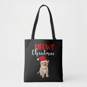 Bolsa Tote Cat Lover Feliz Natal