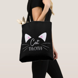 Bolsa Tote Cat Mãe Mãe Mãe Aproxima Mãe Gatinho Engraçado Mat