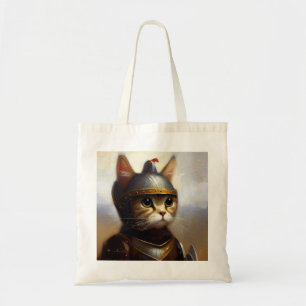 Bolsa Tote Cat Medieval Knight