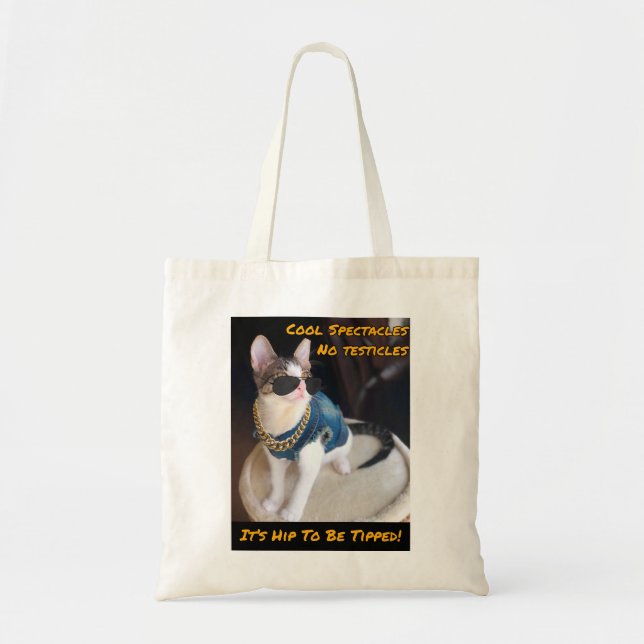 Bolsa Tote CAT RESCUE TNR "É Hip To Be Tipped" (Frente)