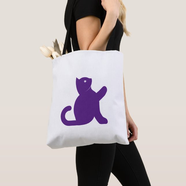 Bolsa Tote Cat Says Hello (Close Up)