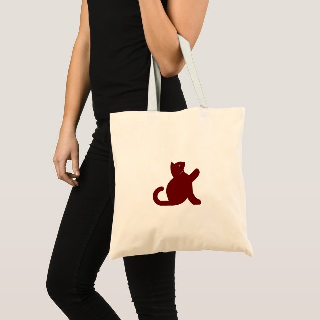 Bolsa Tote Cat Says Hello (Frente (produto))