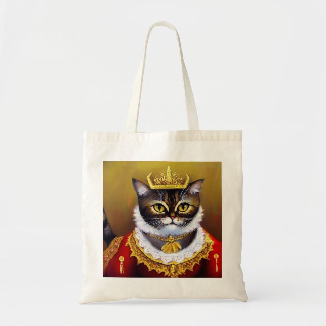 Bolsa Tote Cat Victorian Queen (Frente)