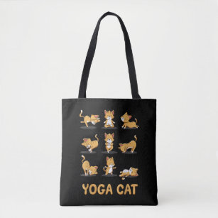 Bolsa Tote Cat Yoga Zen Cat Yoga Meditação de Doses Homens Mu