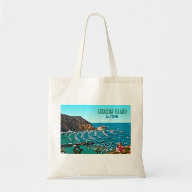 Bolsa Tote Catalina Island Papais noeis Catalina California V (Frente)