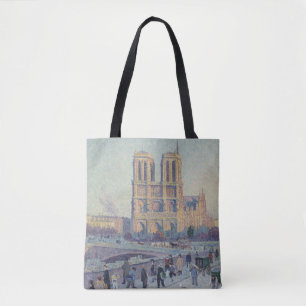 Bolsa Tote Catedral de Notre Dame Paris Pintura Clássica Fran