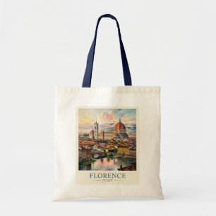 Bolsa Tote Catedral Duomo Florença Paisagem Urbana Aquarela