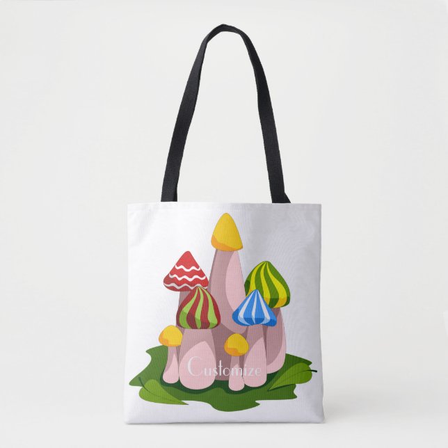 Bolsa Tote Catedral Magia de Cogumelos Thunder_Cove (Frente)
