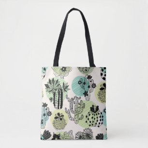 Bolsa Tote Catos Bloqueadores: Charme Sem Costura Desenhado À