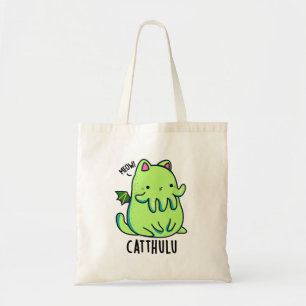 Bolsa Tote Catthulu Funny Cthulhu Cat Pun