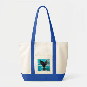 Bolsa Tote Cauda de uma baleia - Salve as baleias